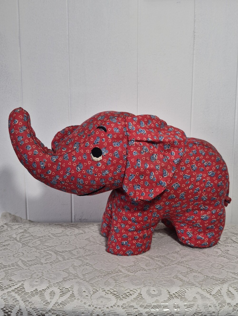 Vintage Plush Elephant
